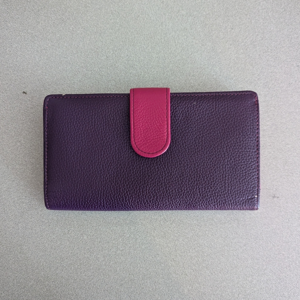 Mundi Purple and Pink Continental Wallet